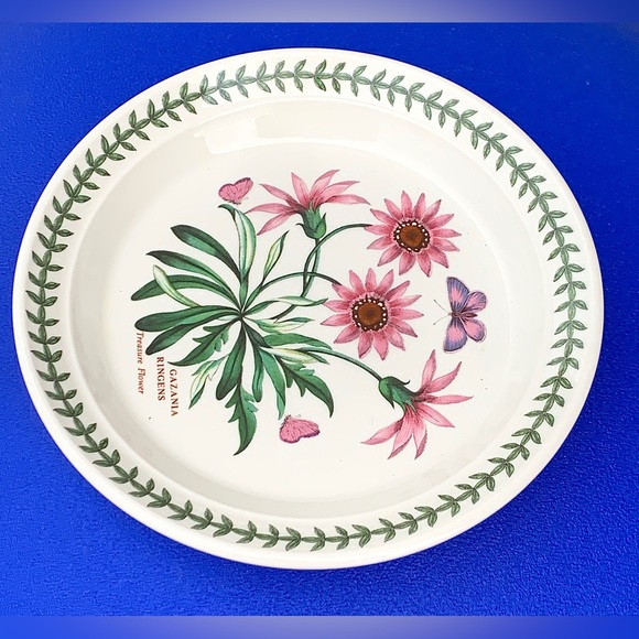 Vtg Discontinued Portmeirion Botanic Garden Treasure Flower Salad Plate - Picture 13 of 16